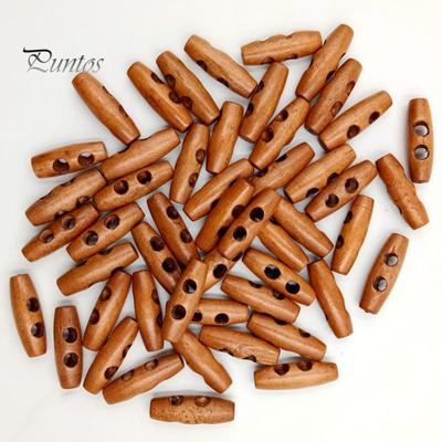 50 piezas Vintage botones de madera columna dos agujeros costura Scrapbooking manualidades regalo