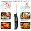 Thermometer Digital Sofortlese Fleischthermometer Lebensmittel Kochtemperaturtester mit Drehbar