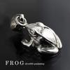 Shinjuku Gin No Kura Green Frog Silver 925 Pendant Top (Chain Not Included) Women's Necklace Charm Frog Miniature Lucky Charm for Work Luck