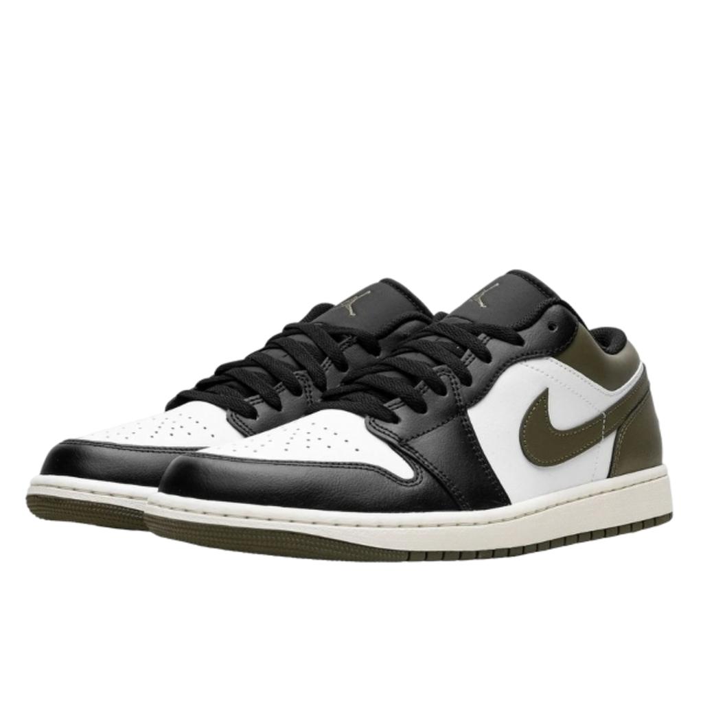 Air Jordan 1 Low Black Toe Medium Olive