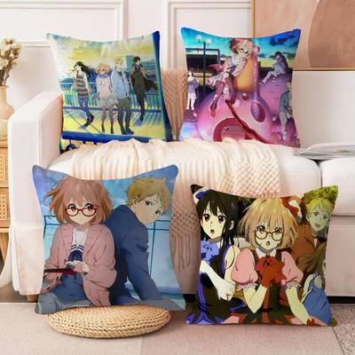 Anime B-Beyond the Boundary Pillow Cushion Cover Pillowcase Living Room Sofa Home Decor Customized