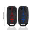 For Vw Volkswagen Polo Passat B5 Tiguan Golf T4 Seat Leon Altea Ateca Skoda Octavia Superb Silicone Car Key Cover Case Keychain