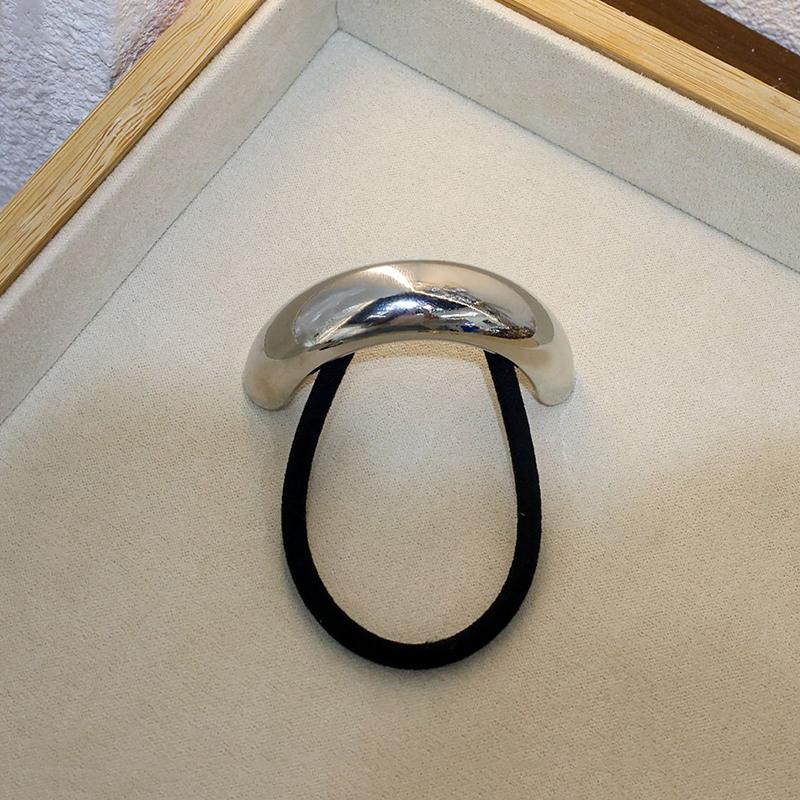 

Модные металлические неровные двухслойные резинки для волос для женщин, эластичные заколки для волос, ободок, ювелирные украшения, аксессуары для волос