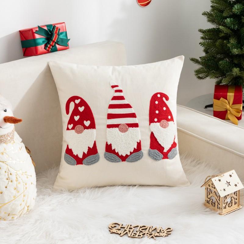 Christmas Pillow Cover Decorative Throw Pillow Case Covers Funny Square Cushion Covers for Sofa Bed Couch Car Home Christmas Decor 18X18inch