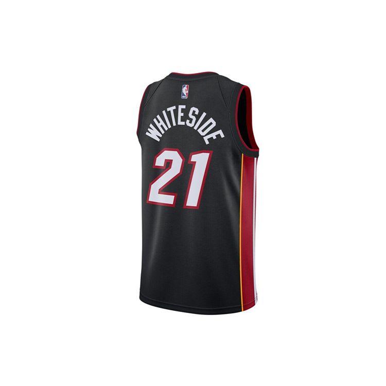 Nike Icon Edition NBA Team Limited Jersey Heat Hassan Whiteside Retro No. 21 Men Jersey Black 864487-010