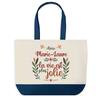 Tote Bag - PLANETEE - Marie-Laure - Deep Blue - Cotton - 40 X 45 Cm
