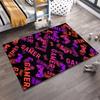 Gamer Carpet with Red and Purple Controller Pattern on Black Background Suitable for use as an anti-slip for living room bedroom sofas