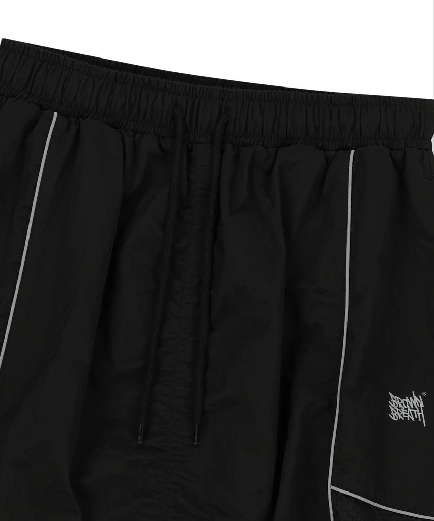 Brown Bless W Tag Shirring Piping Skirt - Black