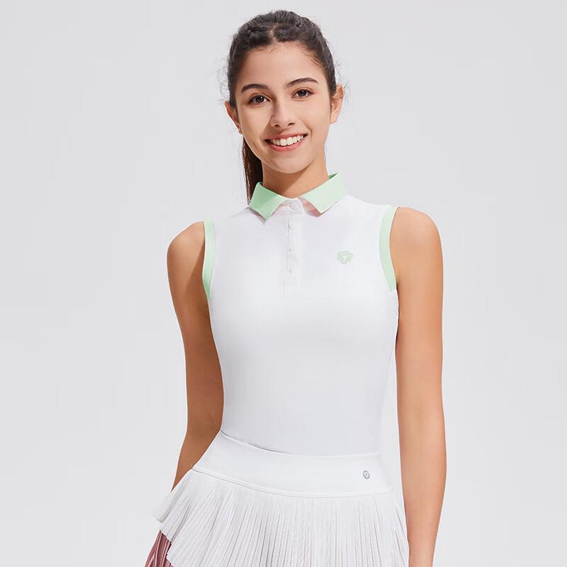 OEING Women's Quick-Dry Sleeveless Polo Sports Top