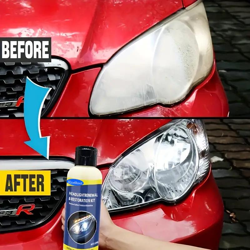 Headlight Restoration Fluid Automotive Headlight Oxidation Yellowing Scratches Blurring Enhancement
