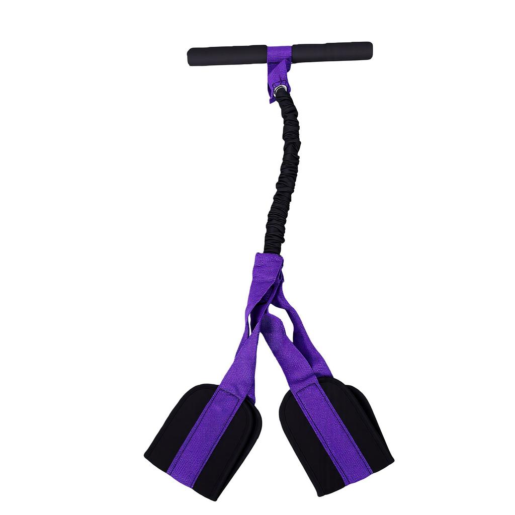 Pedal Resistance Band with Handle Non Slip Foam Grip Strength Training Portable Abdominal Workout Band