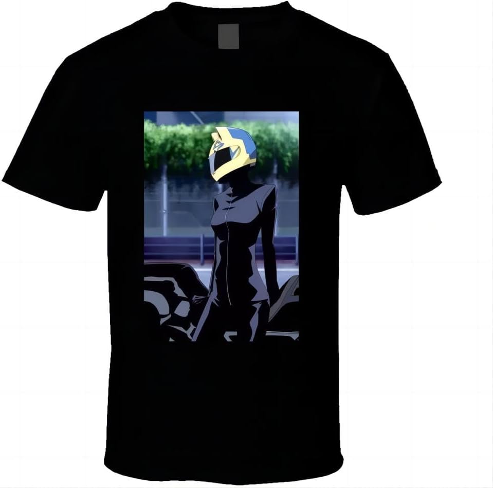 Men t Shirt Durarara Celty Bike Anime Casual Short Sleeve