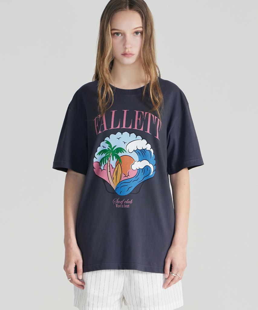 FALLETT Shell Beach Short Sleeve Tee White