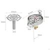 Glass Cup Rinser for Kitchen Sink Attachment Cleaner Restaurant Black