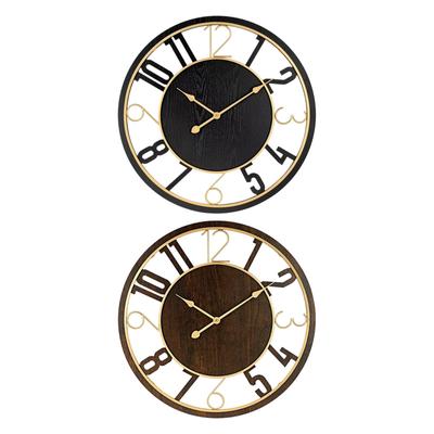 Wall Clock Circular Creative Hanging Clock for Farmhouse Dining Room Office