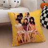 Girlgroup Retro Wg W-Wondergirls Cushion Cover Throw Pillow Cover Hidden Button Durable Polyester Chair Cushion