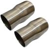 Motorcycle Muffler Silencer Exhaust Pipe Conversion Pipe Adapter Joint SUS Stainless Steel Custom Made X S-NET SN-305-MJ (63-76 2)