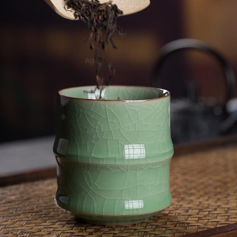 Chaxun Ge Kiln Ceramic Bamboo Joint Teacup