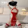 Domila Sex Clothes Velvet Cheongsam Sex Underwear Uniform Passion Clothes Temptation Sex Clothes F336