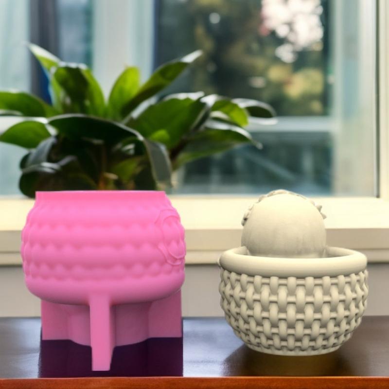 Cute Doll Girl Series Succulent Flower Pot Mould Gypsum Concrete Crystal Epoxy Resin Mold Flower Vase Silicone Mold
