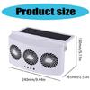 Car Exhaust Fan Energy-saving Cooling System Efficient Ventilator Auto Air Vent
