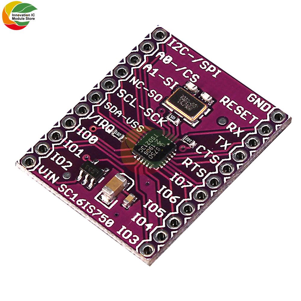 SC16IS750 Modul CJMCU-750 UART Serieller Port zu IIC/SPI Bus Programmierbarer IO Port Entwicklungsplatine Industrielle Steuerung