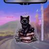 Charming Acrylic Black Cat Hanging Ornament For Car Interior Decoration