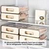 32 Compartment Egg Storage Box Double Drawer Plastic Transparent Egg Rack Refrigerator Crisper Kitchen Organization Egg Carton