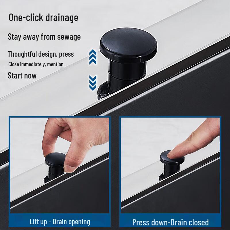 YidaShang Stainless Steel Movable Mop Sink and Storage Rack