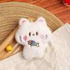 Cute Fluffy Cat Plush Keychain Soft Fuzzy Material Adorable Cartoon Design Ideal Backpack Decor Gifts For Cat Lovers