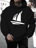 2026 Summer New Arrival Unisex Western Casual All-Match Style Fashion Unisex Hooded Sweatshirt with Individual Sailboat Pattern Easy Fashion Design Le