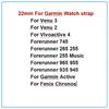 For Garmin Forerunner 255 255M 265 965 745 Veu2 Strap 22mm Silicone Sports Bracelet For Garmin Venu 2/Vivoactive 4 Watchband