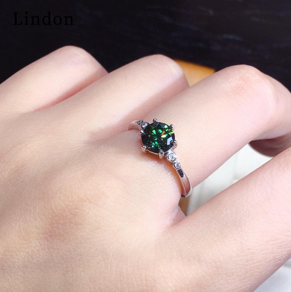 Lindon Classic  Zircon Ring Ladies Jewelry Wedding Promise Party Gift
