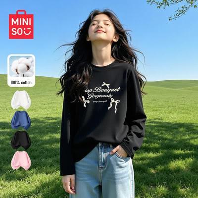 Langes lässiges T-Shirt für Mädchen