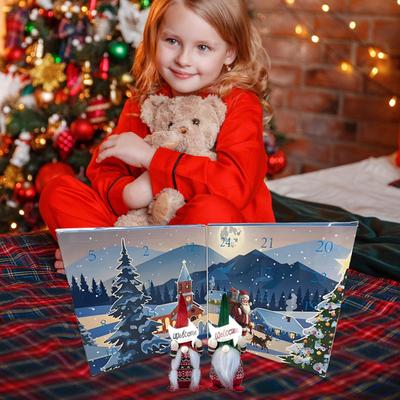 Count Down Calendar 2025 Gnome Countdown To Christmas 24-Day Gnome Plush Toy Ornament For Home Travel Party School Adults Men