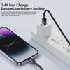 Toocki Aluminum Alloy USB Fast Charging Cable for iPhone 13/12