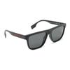 Burberry Temple Logo Acetate Irregular Sunglasses for Men In Black