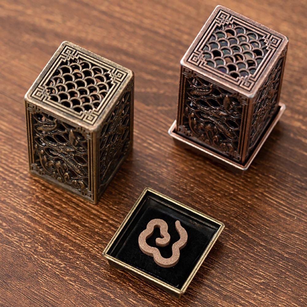 Good Symbolism Incense Holder Zinc Alloy Indoor Aromatherapy Creative Incense Burning  Gifts