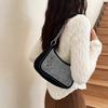 Chic Diamond-studded Shoulder Bag Trendy Spring 2024 Fashion Street Style