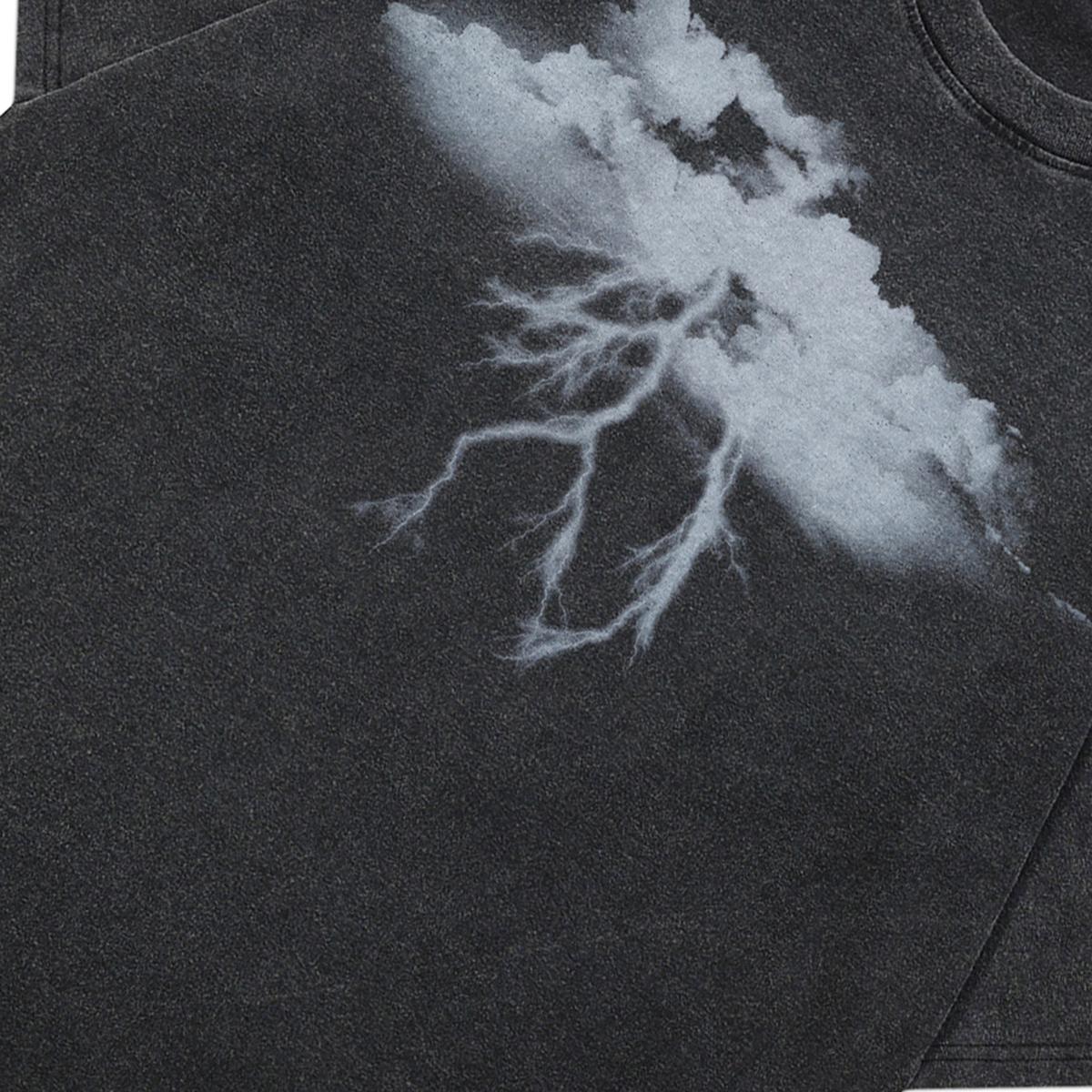 2024 Уличная футболка унисекс с двусторонней молнией и графическим рисунком — фото 4