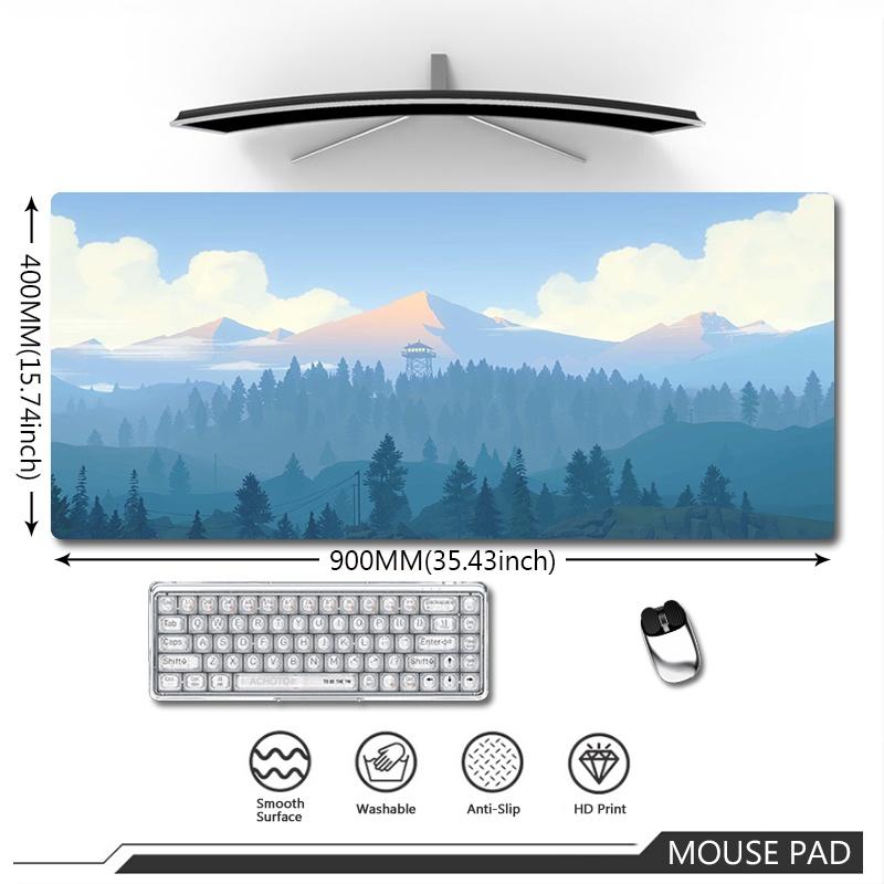 Original Large Mousepad Deep Forest Firewatch Mouse Pad Gaming Keyboard Mouse Mat Speed Waterproof Notebook Office Carpet Mats