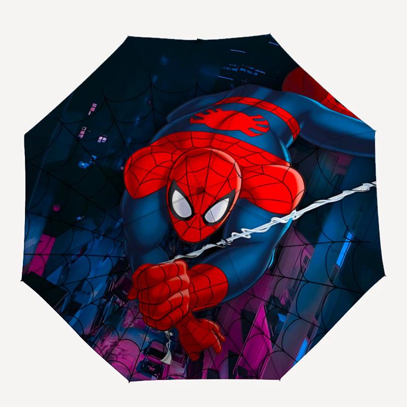 

1pc SpiderMan Automatic Folding Umbrella - Compact 8-Rib Design, Durable Plastic & Iron, Daily Use Z1230031