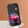 Angry Black Cats Pattern Phone Case for iPhone Samsung Galaxy Xiaomi Redmi POCO HUAWEI Honor Shockproof Rubber Soft Flexible Cover Casing