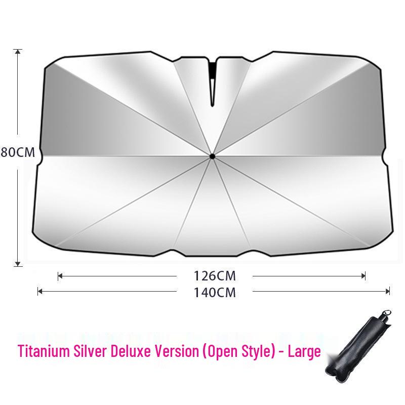 Thickened Windshield Sunshade Umbrella - Heat Insulation & Sun Protection
