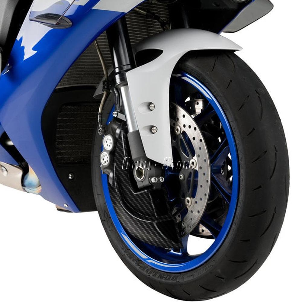 Motorcycle Front Brake Caliper Air Cooling Carbon Fiber and Black For Yamaha YZF-R1 YZF R1 2020 2021 2022 2023 2024