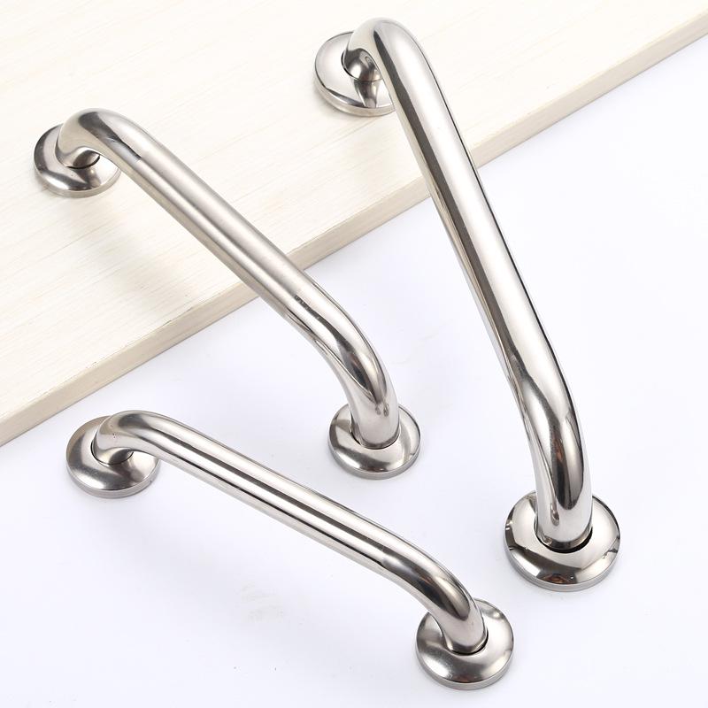 Stainless Steel Fire Door Handle 304#201#, Round Tube, Wooden Door, Versatile Bathroom Handrail