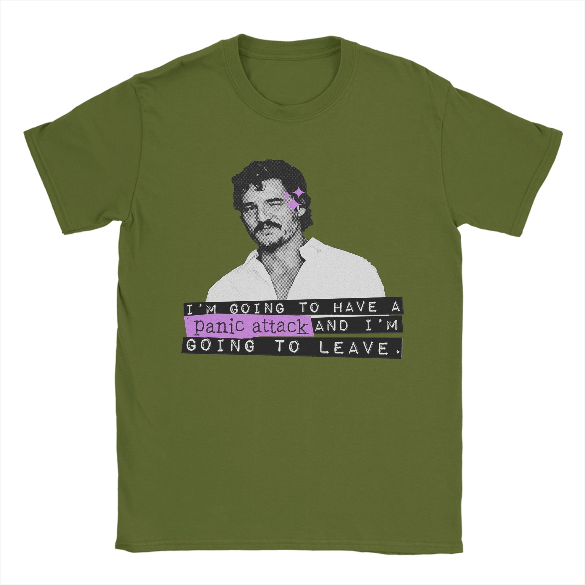 

Men T-Shirts I m Going to Have a Heart Attack Awesome Pure Cotton Tees Short Sleeve Pedro Pascal T Shirt Crew Neck Tops Printed 4XL