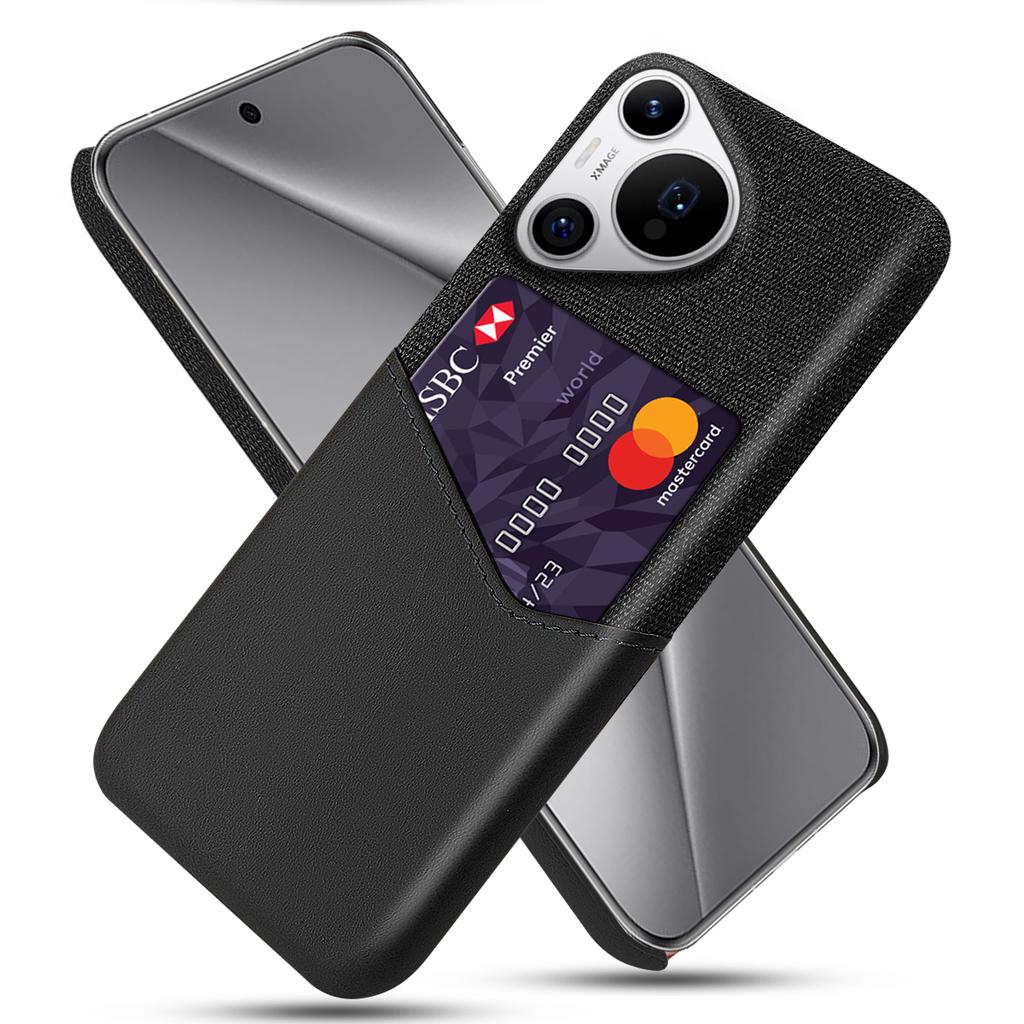 For Huawei Pura 70 Pro/Pura 70 Pro+ Case Card Holder Leather+PC Phone Cover