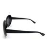 [Glasses Glasses Glasses] Designed for Japanese People Grunge Round Sunglasses, Oval, Large, Big Frame, Black 673-bksm