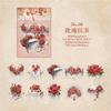 1pack/20Pcs Retro Literary Flower Sticker Set European Classical DIY Handmade Album Scrapbooking Decorative Paper Supplies